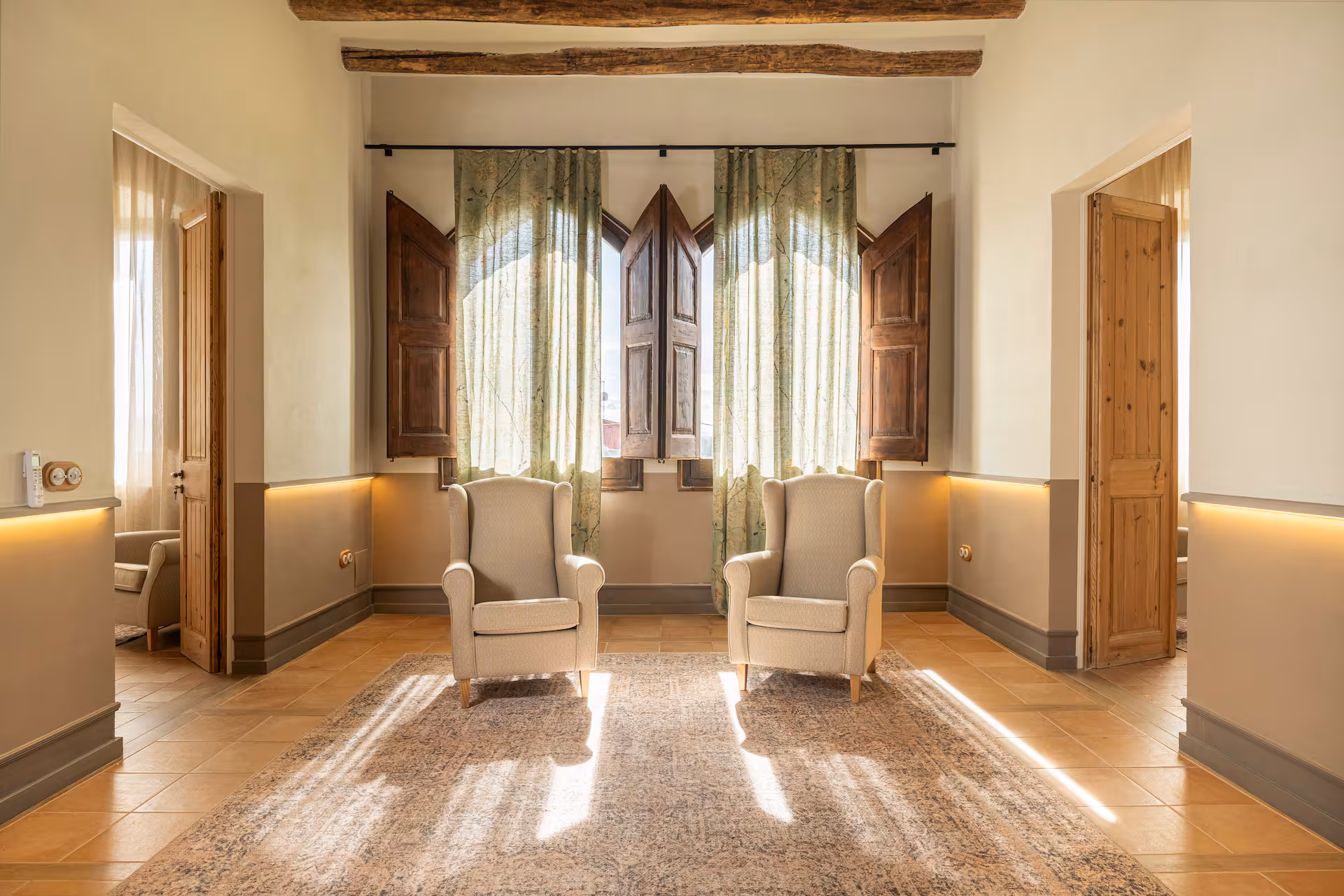 Landscape detail from the Girona countryside retreat setting