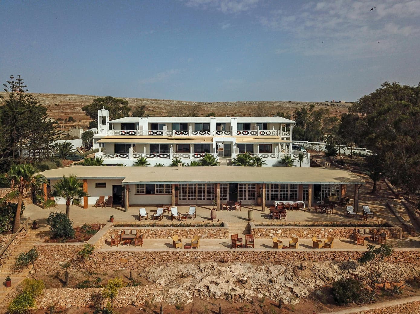 Retreat terrace and open sky